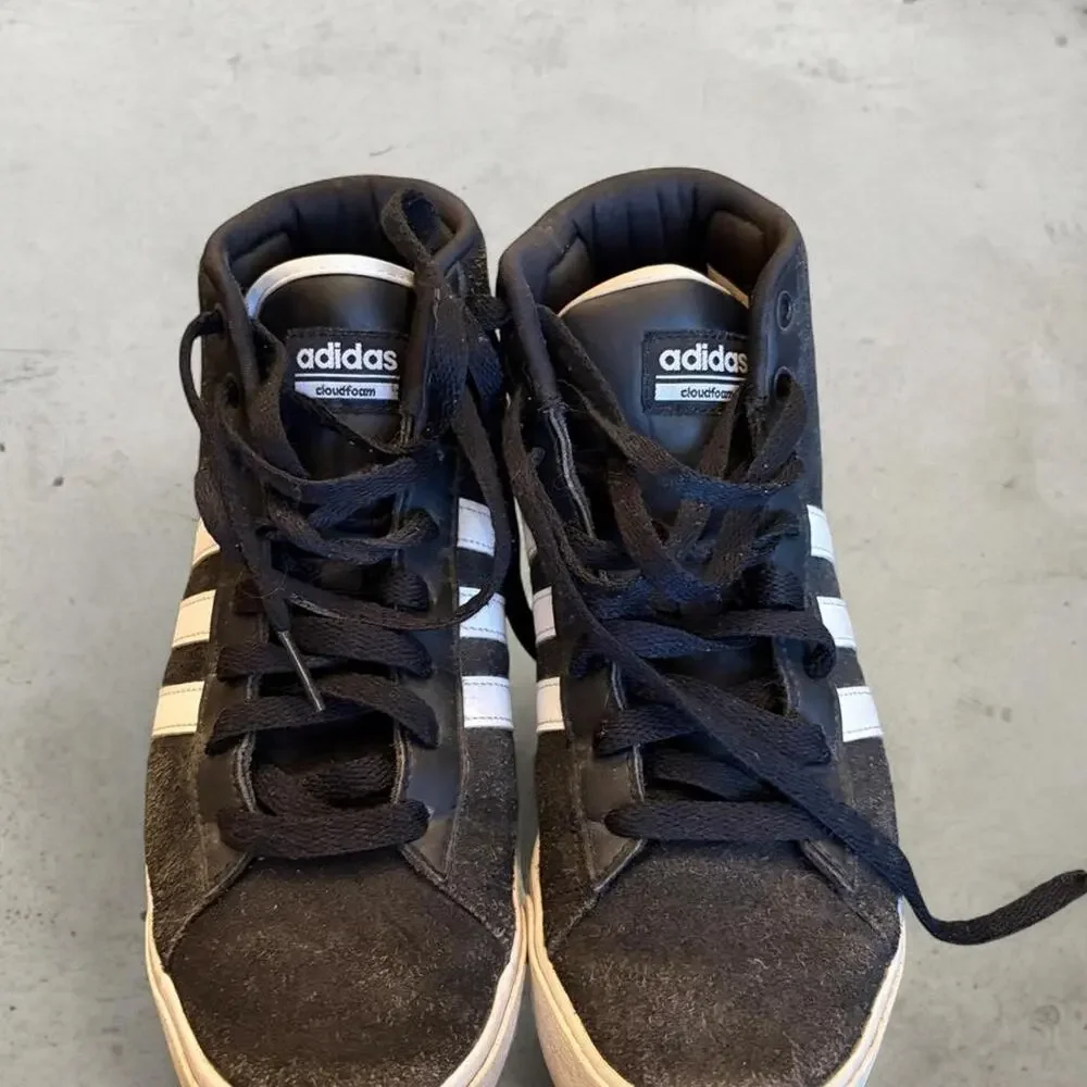 Adidas Daily Mid Core Black White Shoes Women 7 B74245